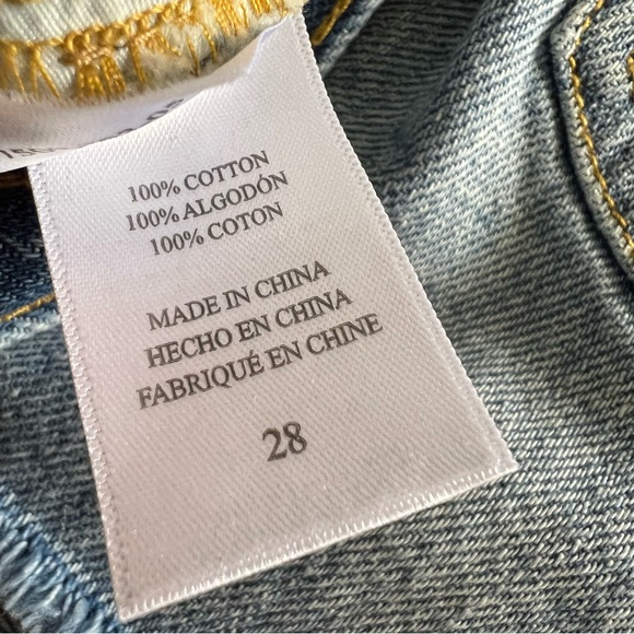 Rails Jesse Vintage Daisy Flowers Blue Jean Distressed Cutoff Shorts Size 28 - Picture 13 of 17